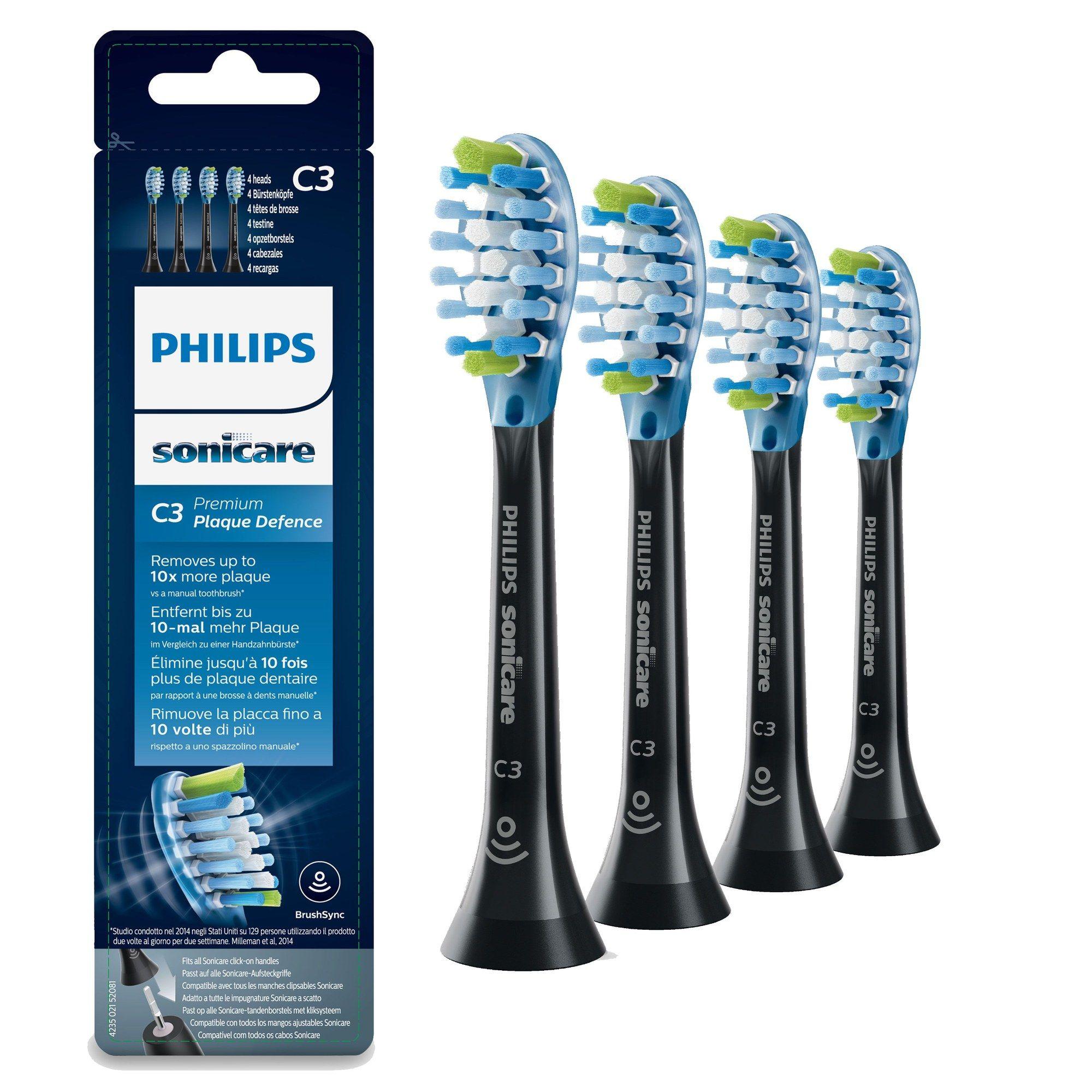 Cabeças de Escova de Dentes Sónicas PHILIPS Sonicare HX9044/33 (Borracha - Preto) — miniatura 2