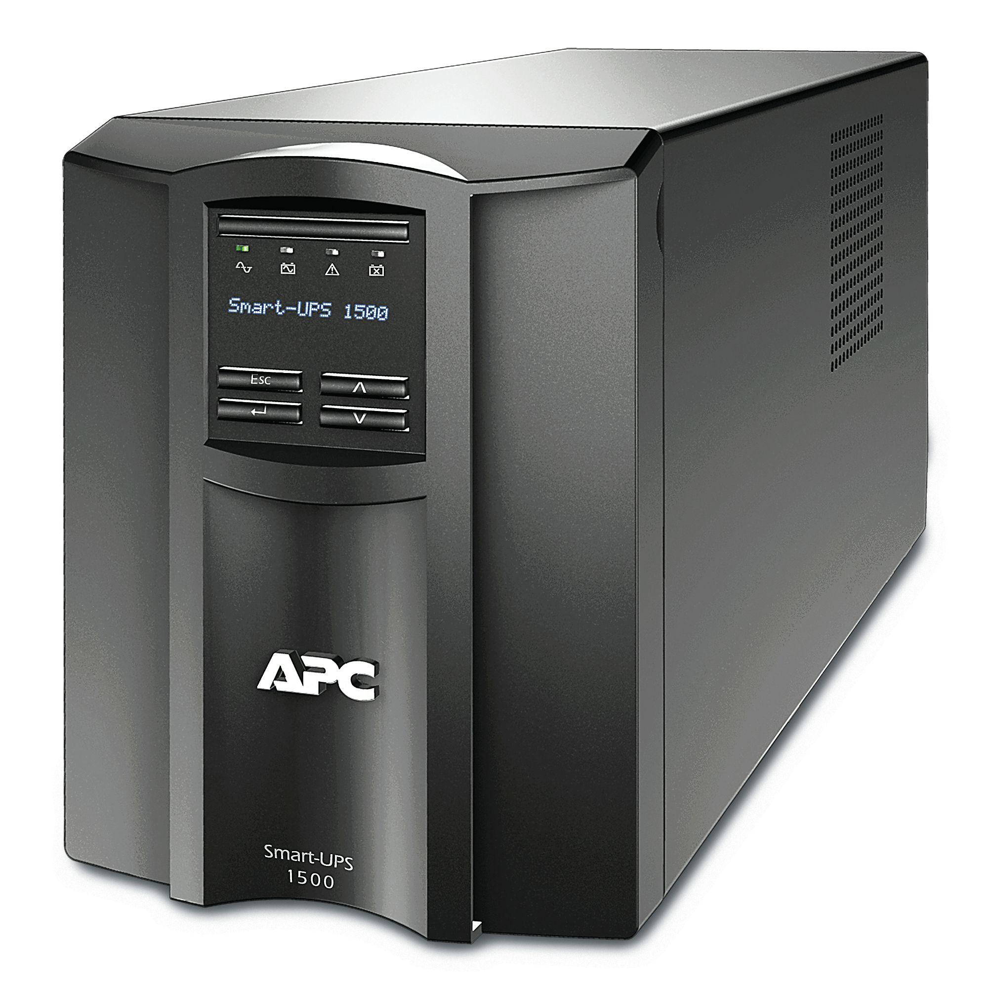 UPS APC SMT1500IC (RS-232, Cabo USB - Acoplador C13, IEC Jumpers - Preto)