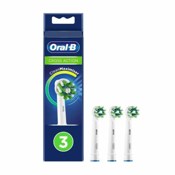 Cabeças de Escovas de Dentes ORAL-B CrossAction EB50RX-3 (Preto), miniatura 2
