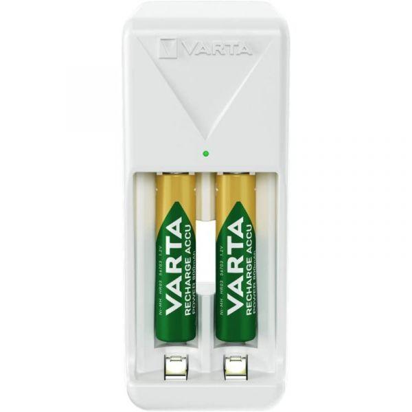 Carregador de Pilhas VARTA 57656 201 421 (AA, AAA - Branco), miniatura 2