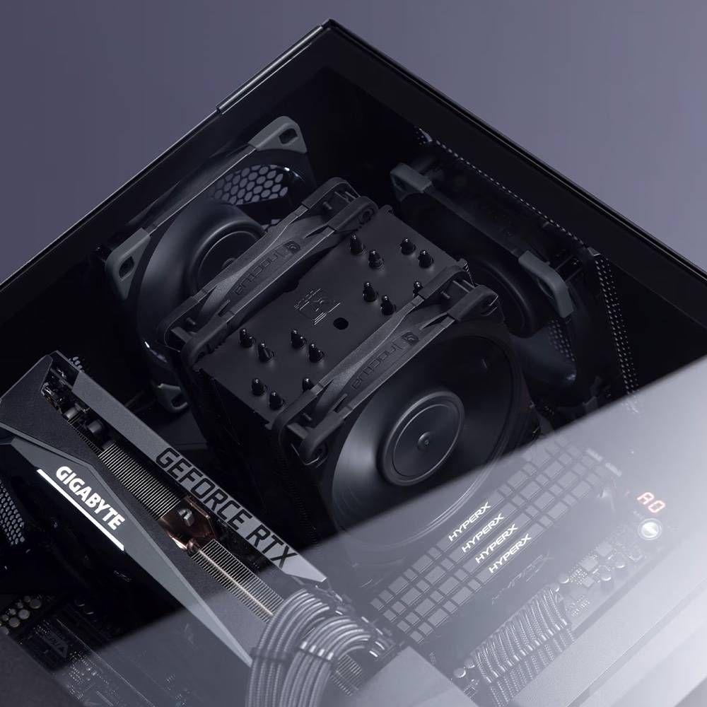 Cooler de CPU NOCTUA NH-U12A chromax.black (Alumínio, cobre e níquel - Preto) — miniatura 5
