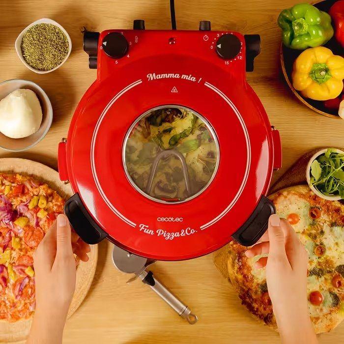 Forno de Pizzas Elétrico CECOTEC Fun Pizza&Co Mamma Mia Vista 3826 (Vermelho), miniatura 5