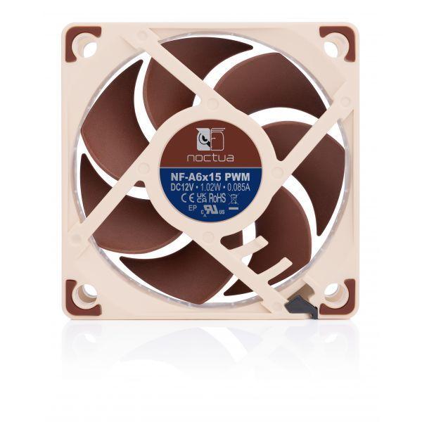 Ventoinha para Caixa de Computador NOCTUA NF-A6x15 PWM (Castanho), miniatura 5
