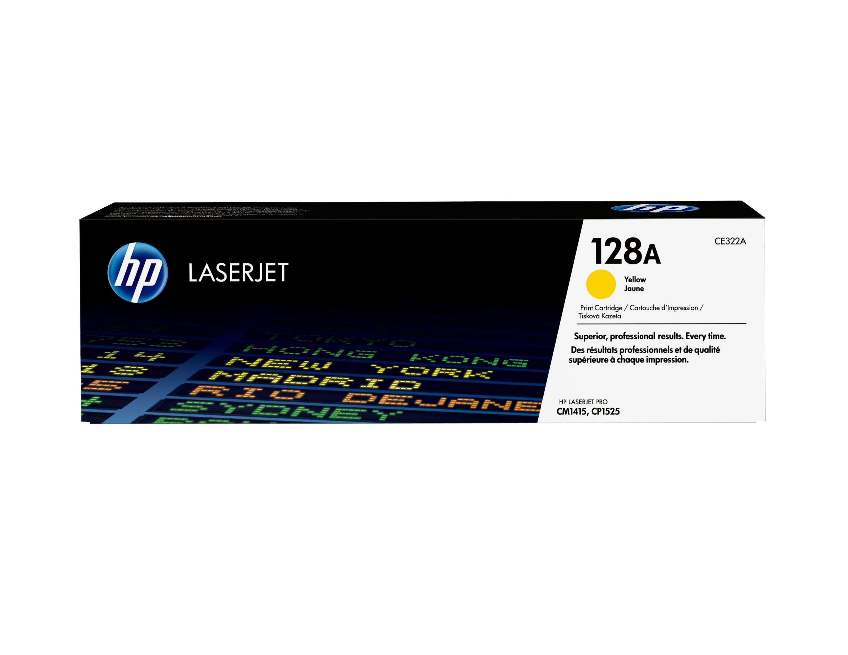 Toner HP 128A CE322A (1300 páginas - Amarelo)