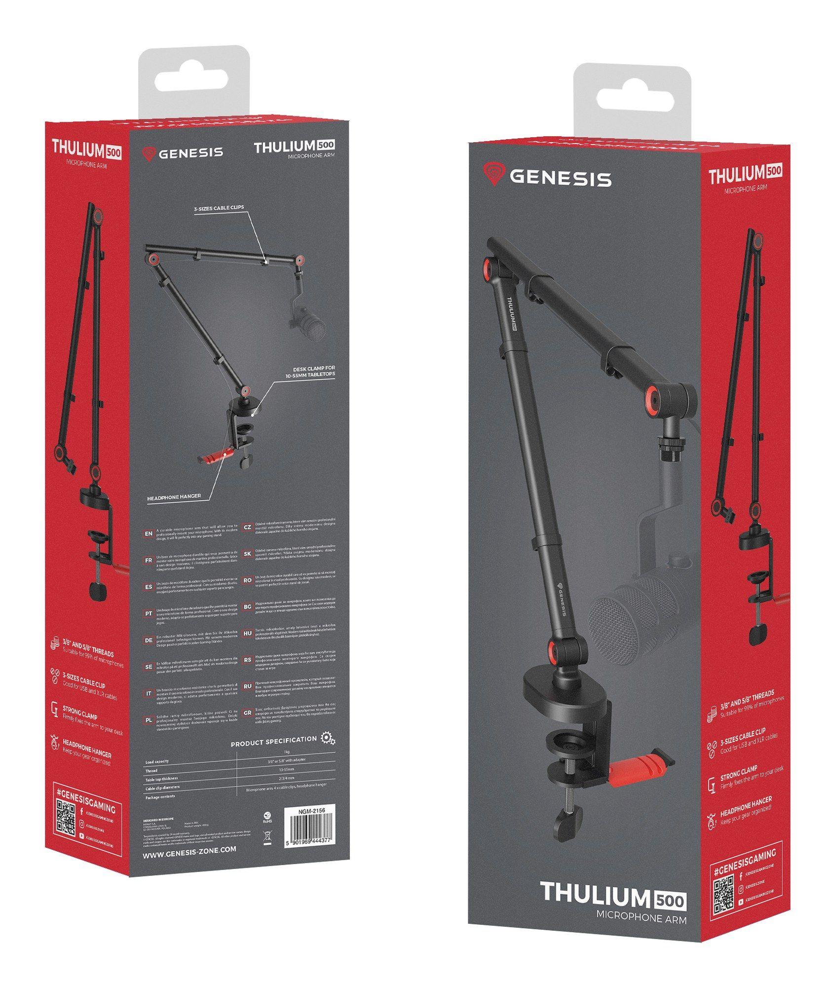 Suporte de Braço para Microfone GENESIS Thulium 500 (3/8" e 5/8" - Preto) — miniatura 5
