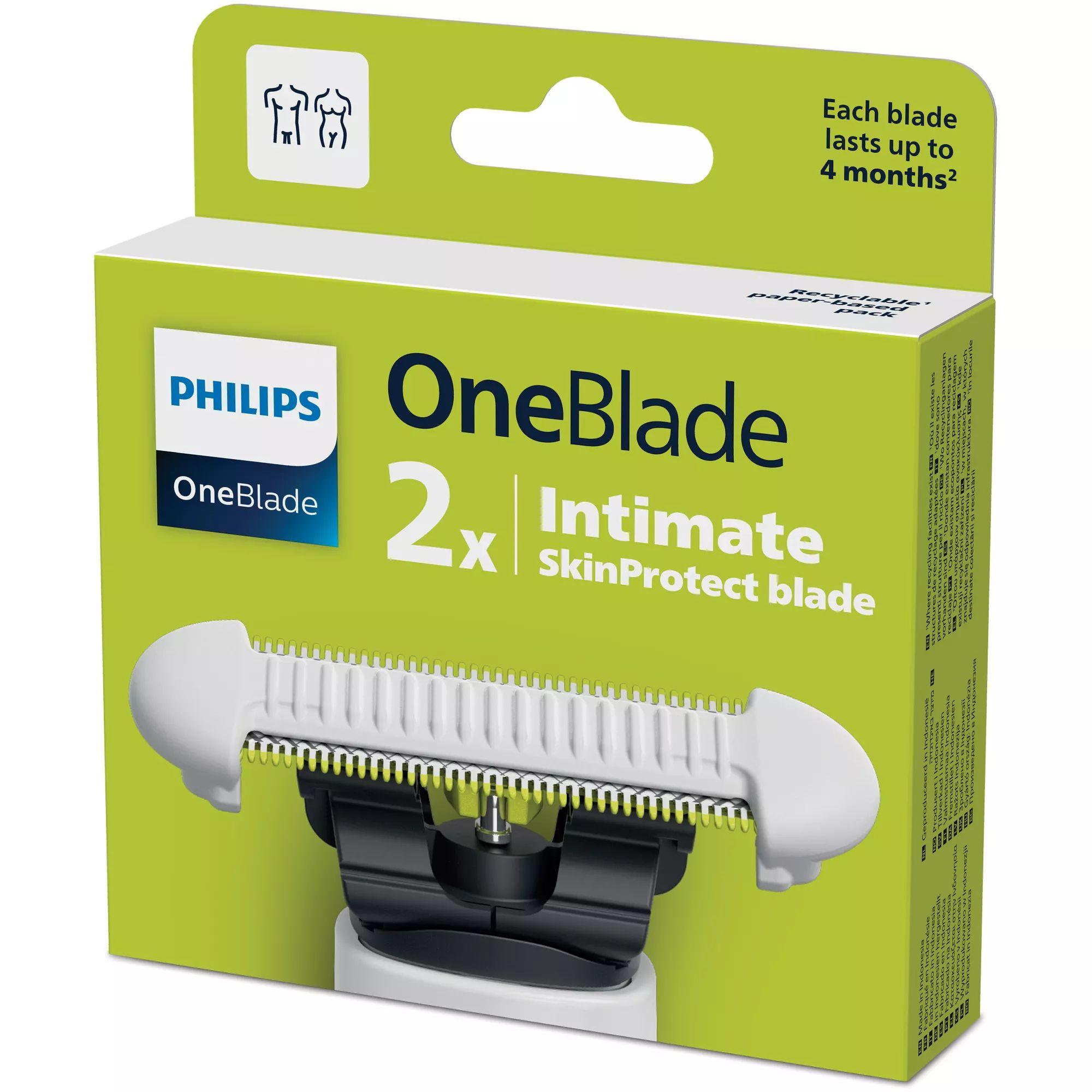Lâminas de Barbear PHILIPS OneBlade Intimate QP229/52 (Verde e Branco) — miniatura 3