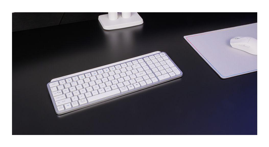 Teclado MARS GAMING MK-SILENKEYS (Espanhol - Teclas tesoura - RF Wireless + Bluetooth - Branco) — miniatura 4