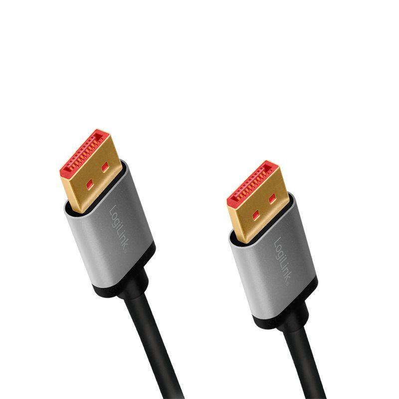 Cabo DisplayPort LOGILINK CDA0105 (2 m - Preto e Cinzento), miniatura 2