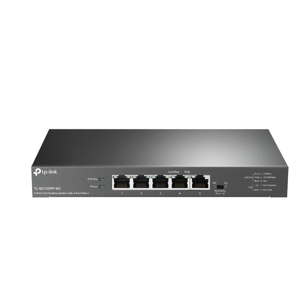 Switch TP-LINK TL-SG105PP-M2 (Gigabit Ethernet - 25 Gbit/s - Preto), imagem 1