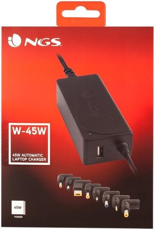 Carregador de Portátil NGS W-45W (45 W - 2 A - 2,37 A - Preto), miniatura 3