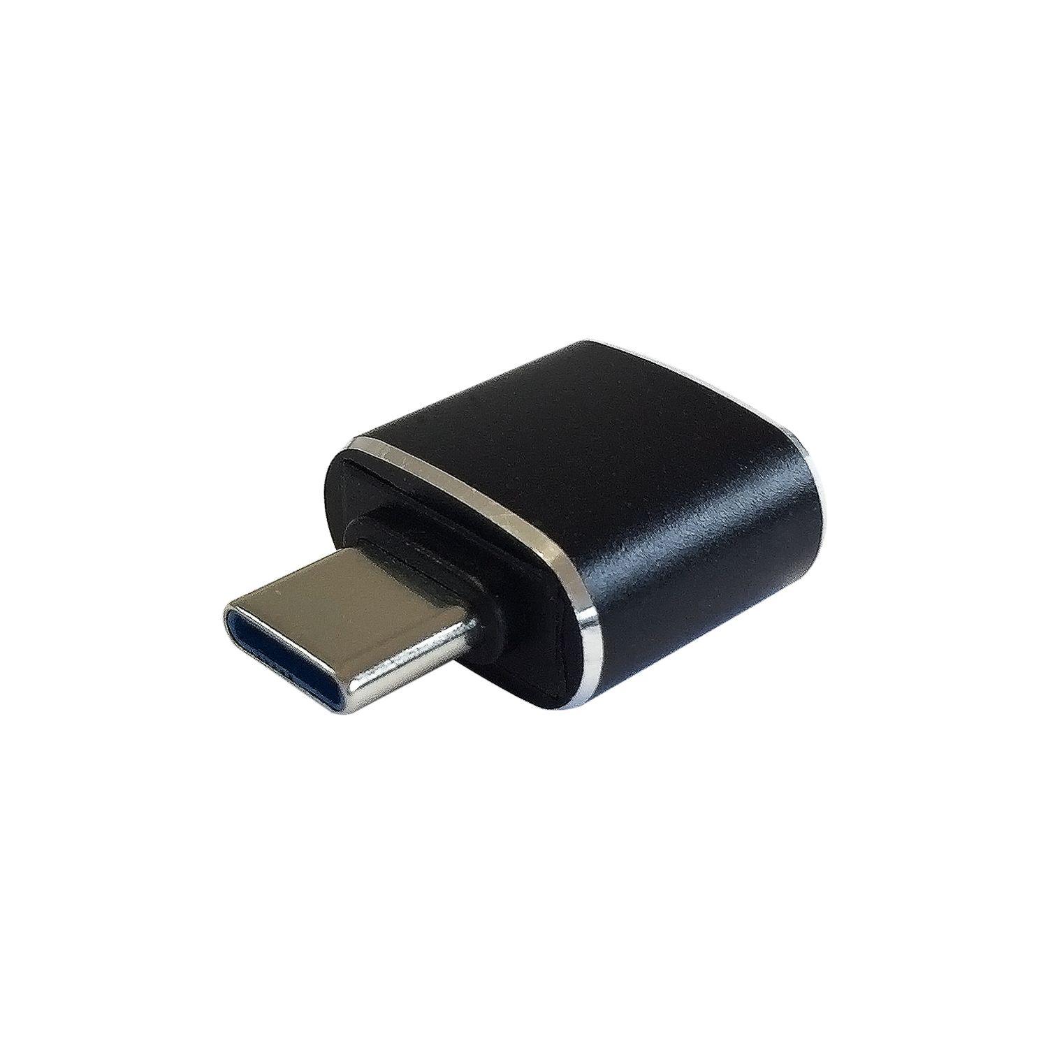 Adaptador USB-C para USB-A AISENS A108-0369 (USB-C - USB-A - Preto)