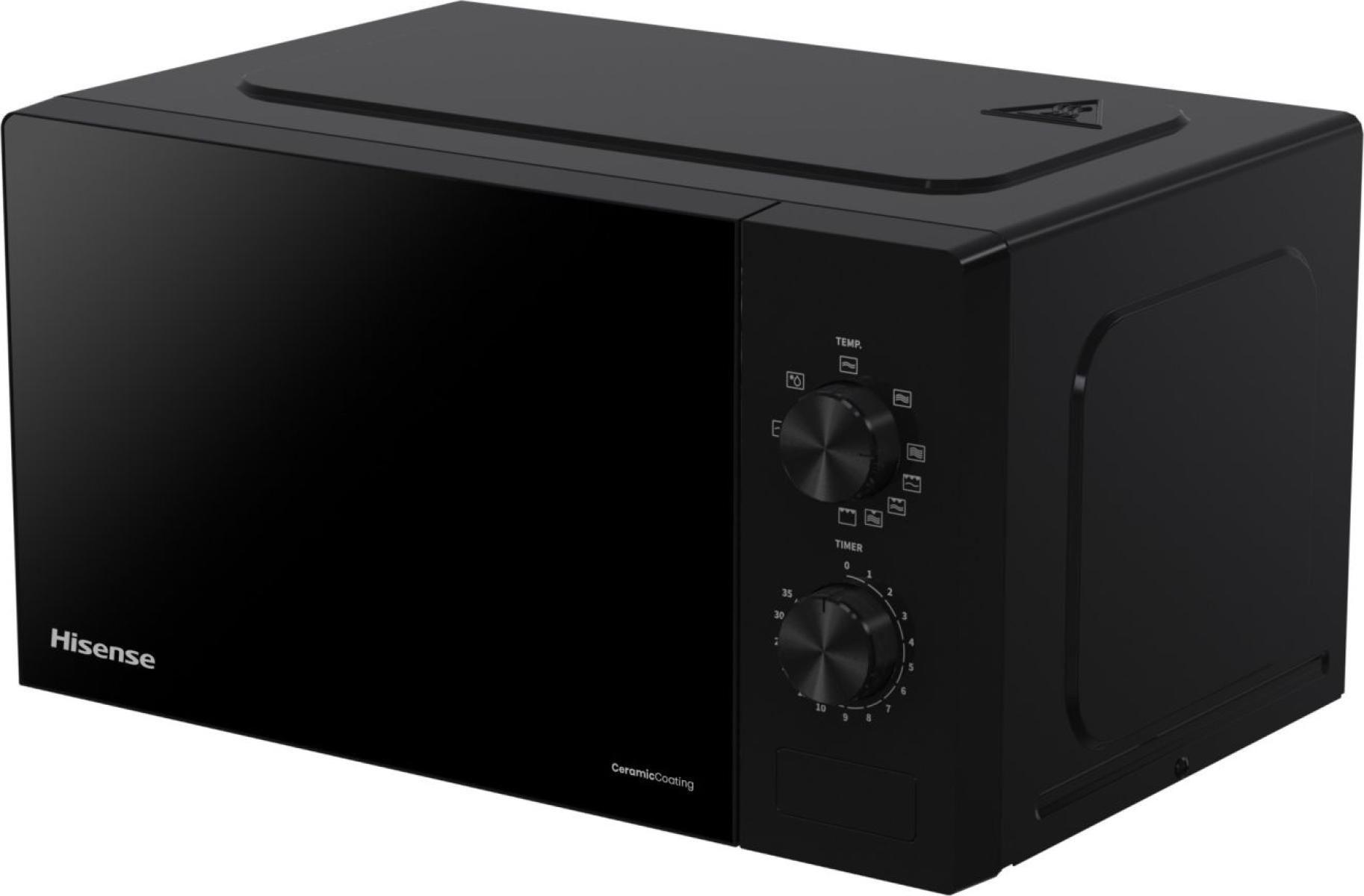 Micro-ondas com Grill Independente HISENSE H20MOBP1G (700 W - 800 W - 20 l - Preto) — miniatura 2