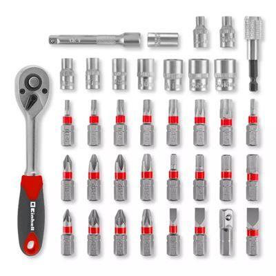 Jogo de Pontas e Roquete EINHELL-KWB 49109022 (37 Peças - Encaixe 1/4" - Estojo L-CASE), miniatura 2