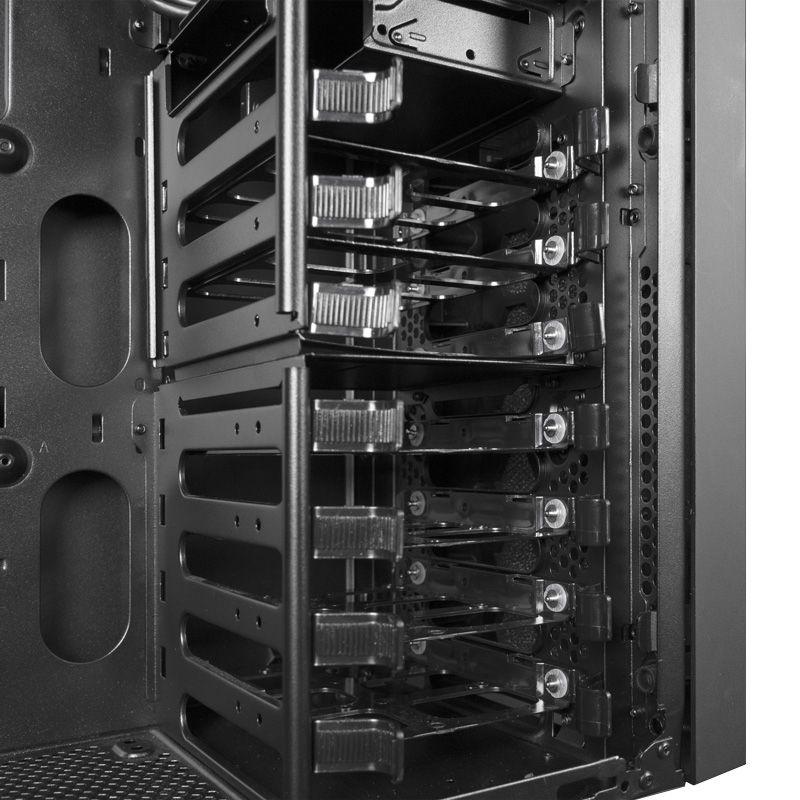 Caixa para Estação de Trabalho CHIEFTEC CW-01B-OP (ATX, Micro ATX, Mini-ITX - Tower - SPCC - Preto) — miniatura 7