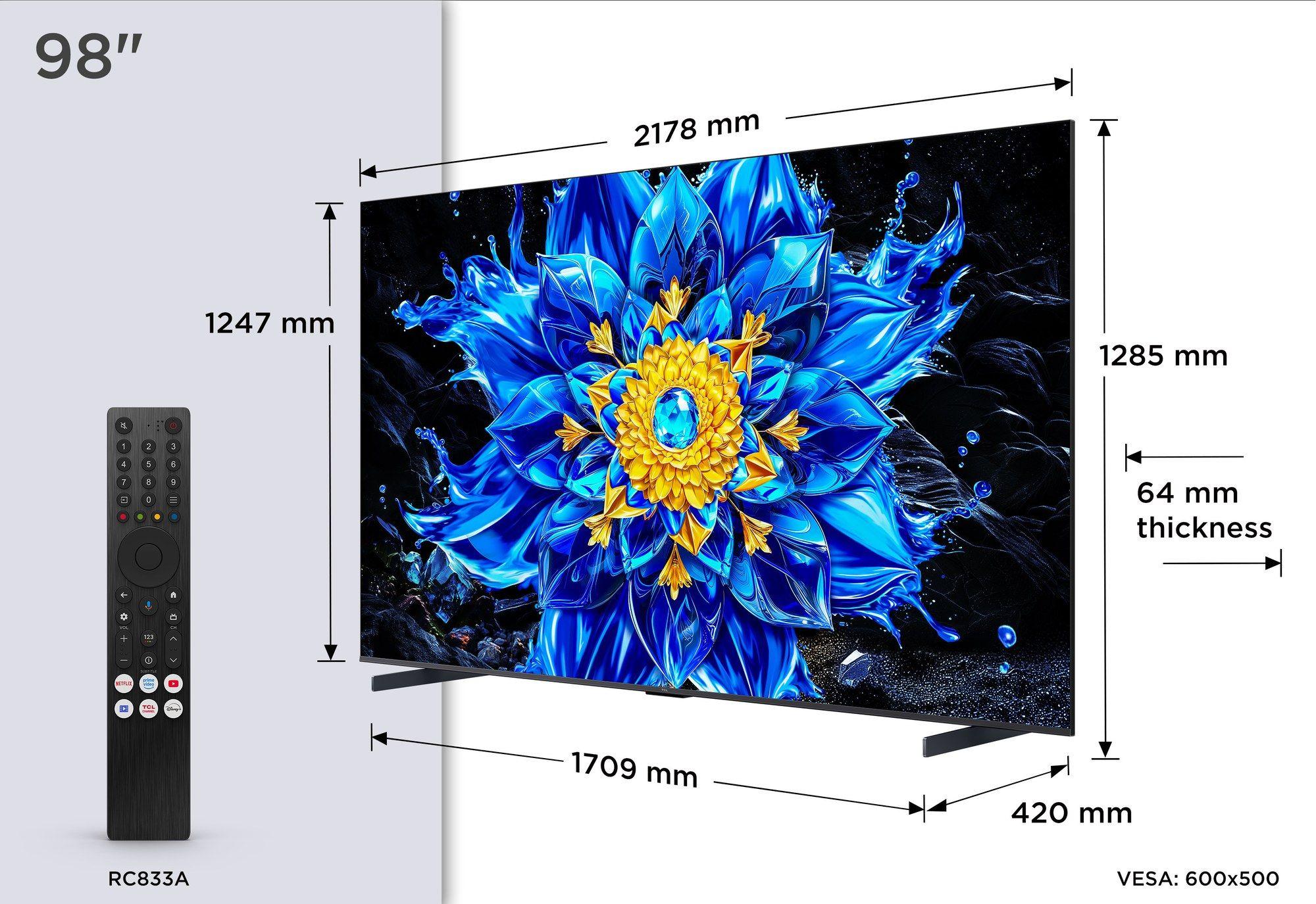 Televisão TCL TV 98P8L (98" - 4K UHD QD-Mini LED - 144 Hz - Preto), miniatura 9