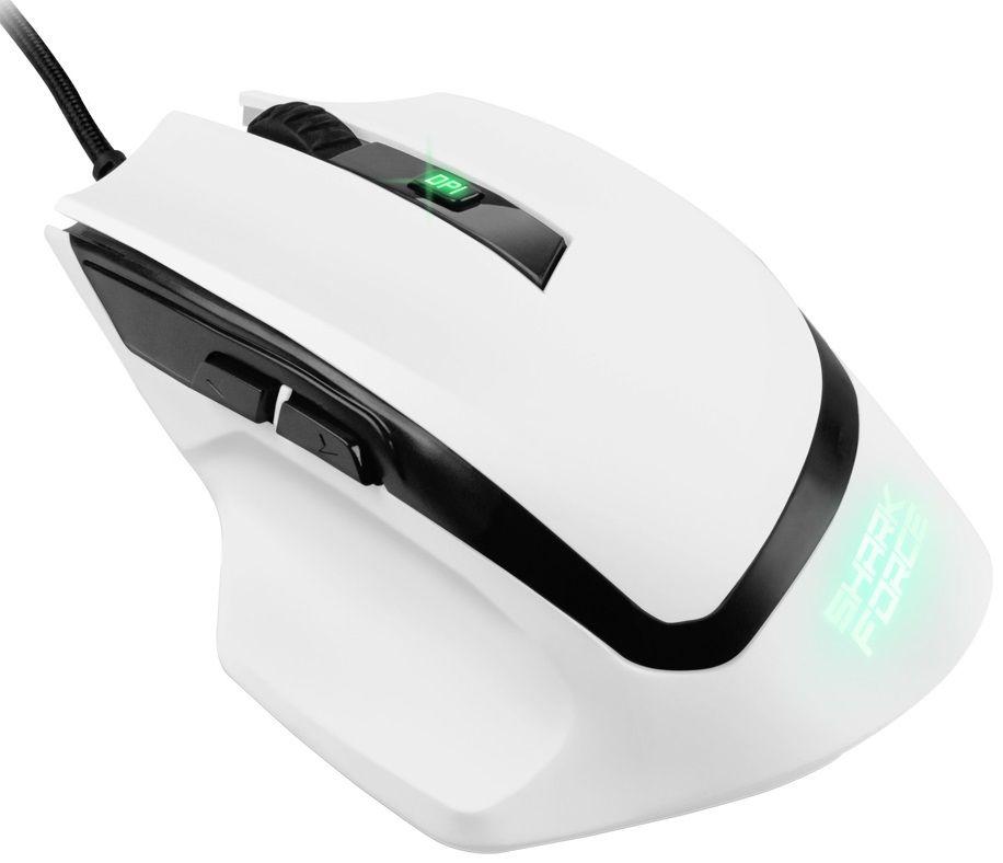 Rato SHARKOON SHARK Force II (Mão direita - 4200 DPI - Ótico - Branco), miniatura 2
