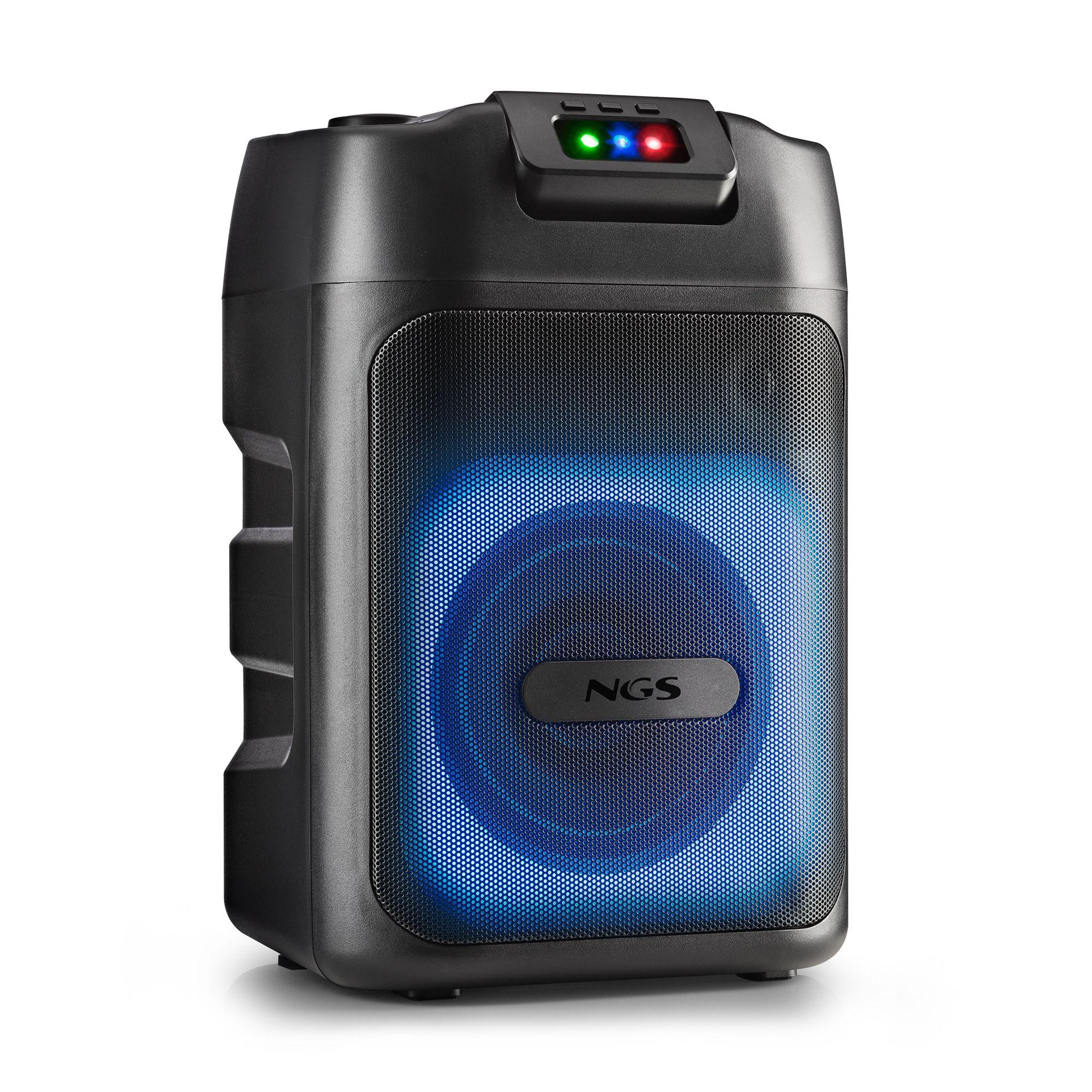 Coluna Portátil NGS Wild Club (Sem fios - 80 W - Preto)