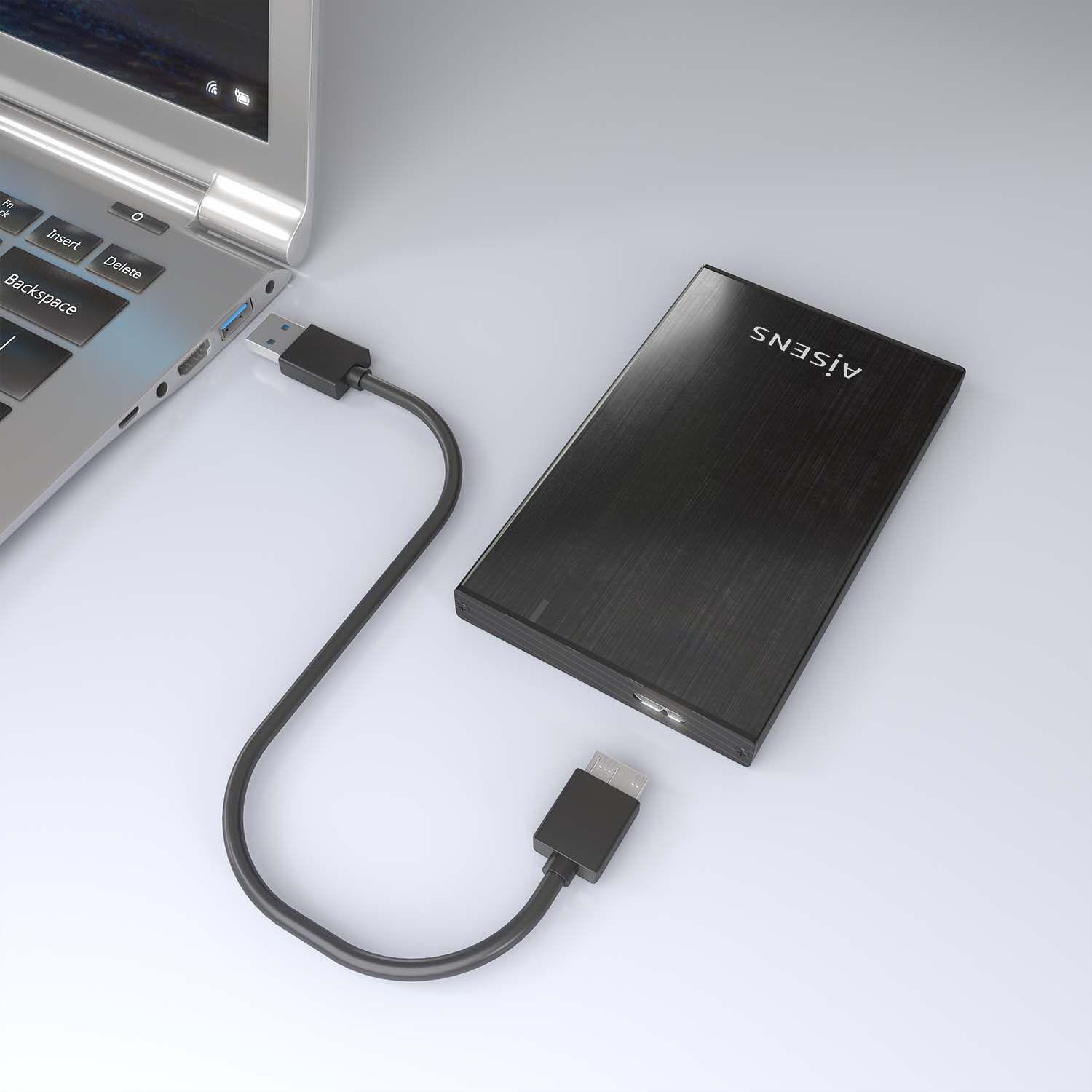 Caixa Externa AISENS ASE-2527B (2,5" SATA - USB 3.2 Gen 1 - Preto) — miniatura 7