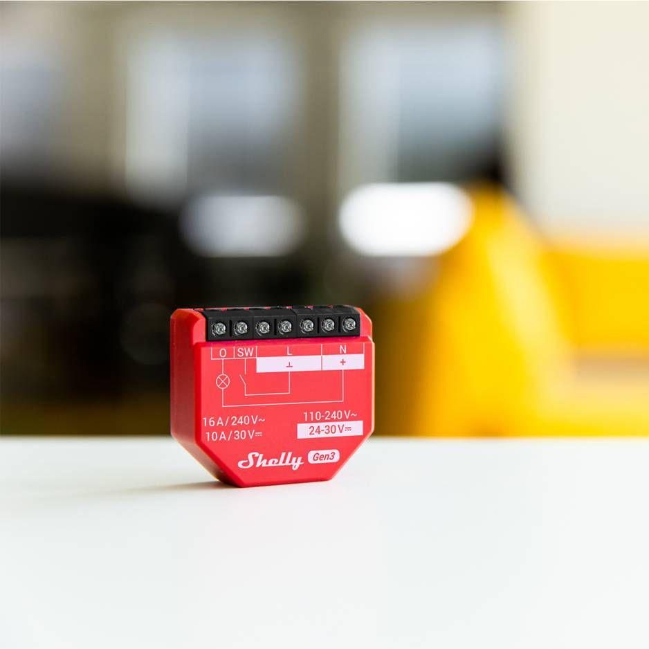 Módulo Interruptor Inteligente SHELLY 1PM Gen3 (Plástico - Vermelho) — miniatura 4