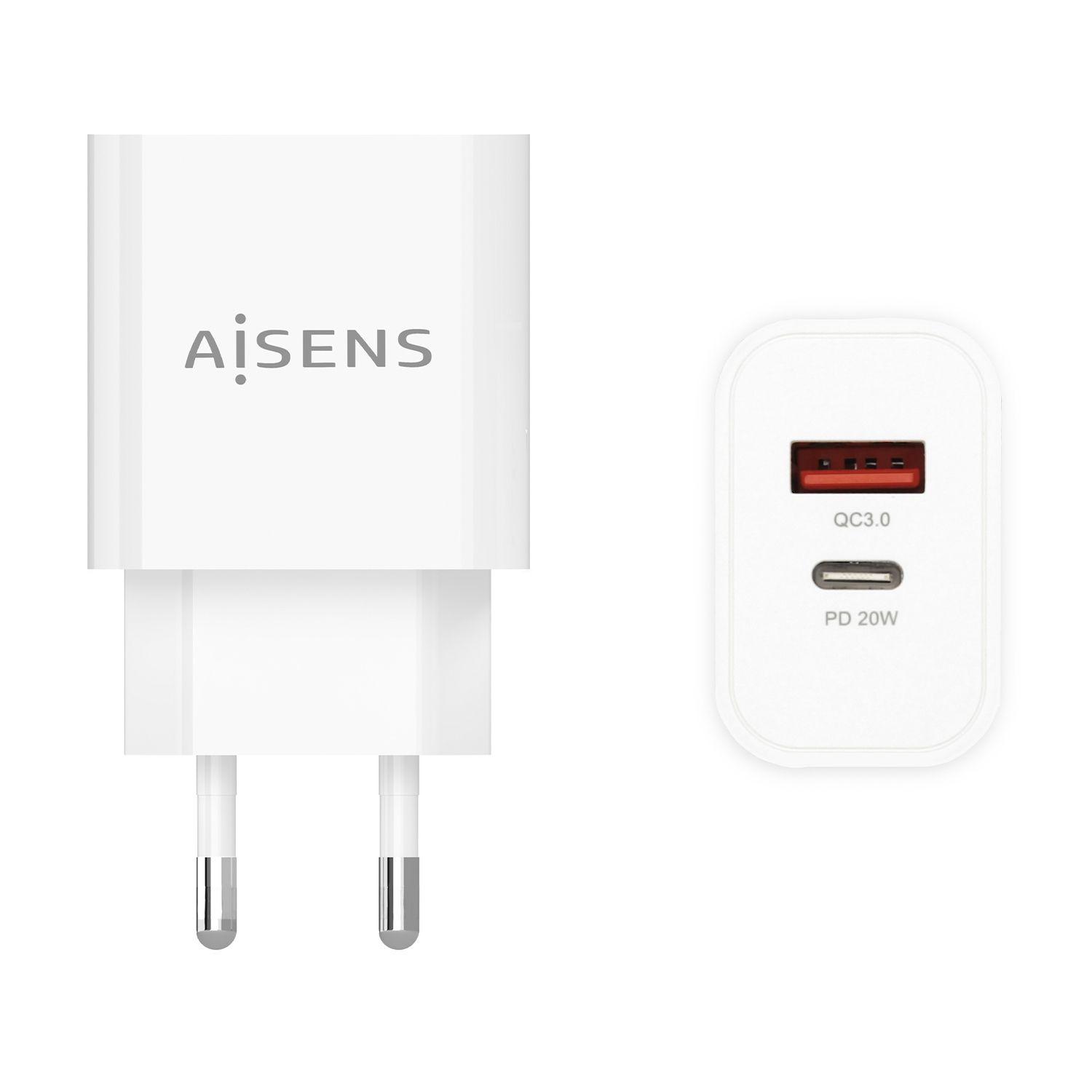 Carregador AISENS A110-0681 (20 W - Branco)