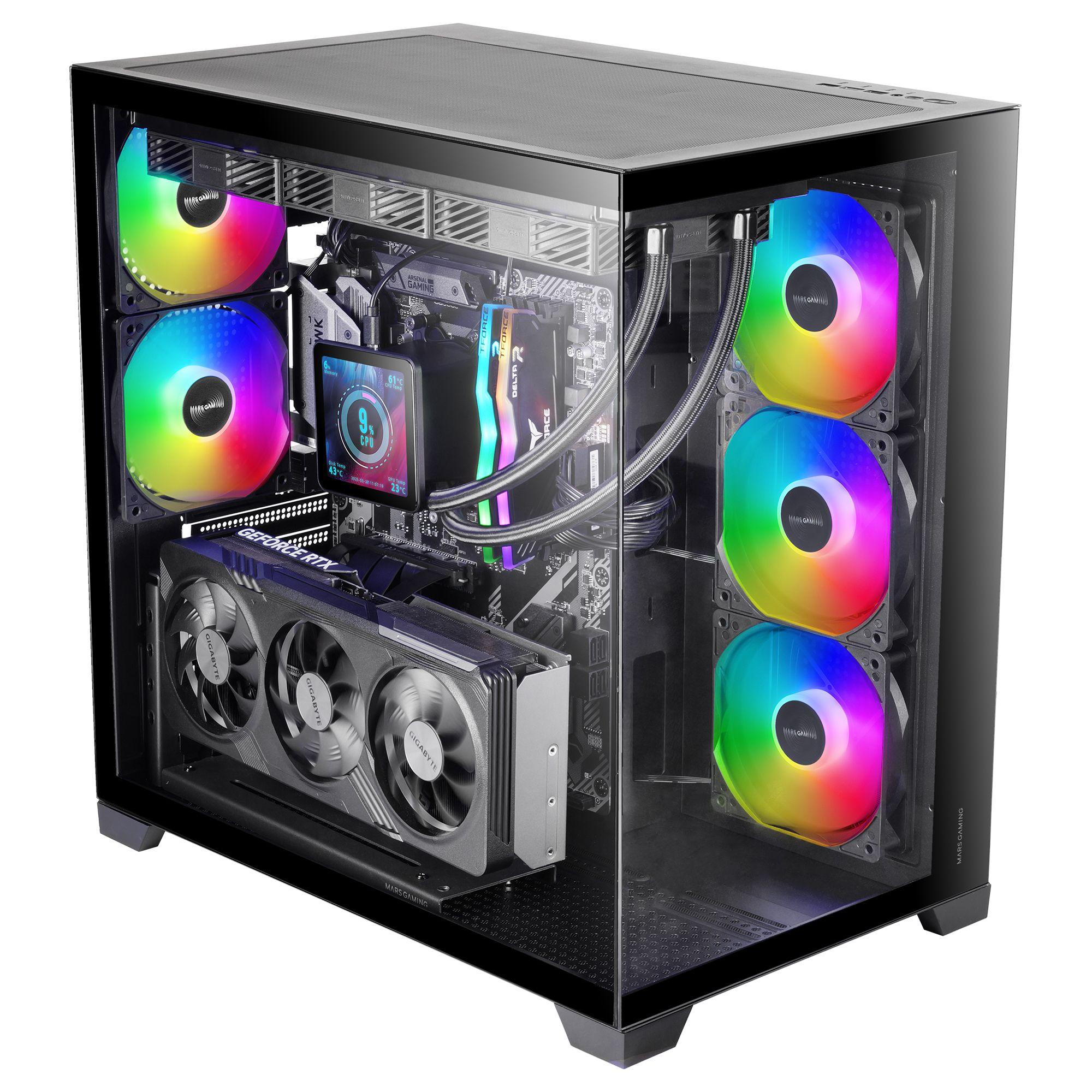 Caixa PC MARS GAMING MCVPRO (Midi Tower - ATX, micro ATX, Mini-ITX - Preto), miniatura 5