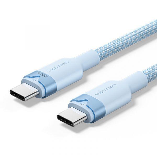Cabo USB-C VENTION TRIBF (1 m - USB-C macho - Preto), miniatura 2