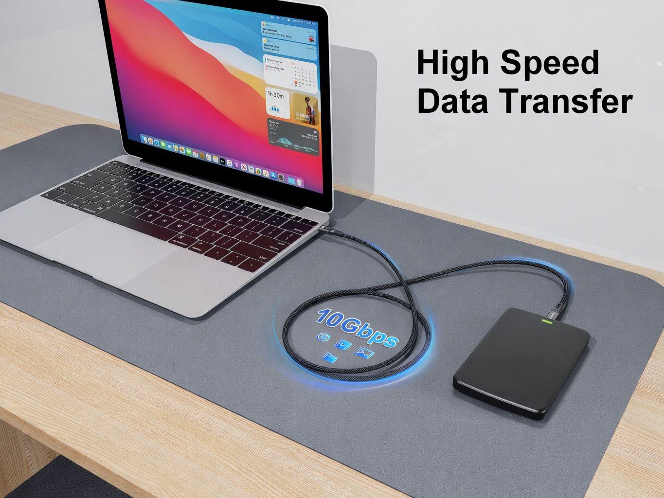Cabo USB-C EQUIP 119467 (7,5 m - USB-C - Preto) — miniatura 5