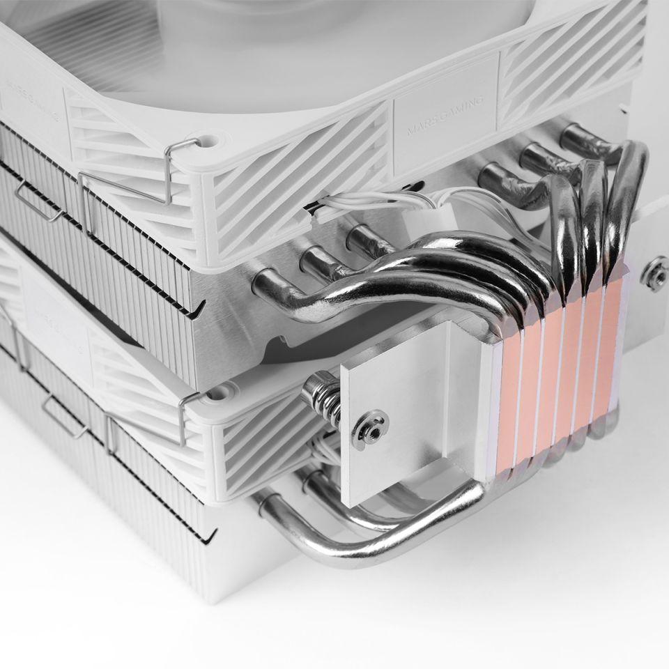 Dissipador de CPU MARS GAMING MCPU-X26PROW (12 cm - 2300 RPM - 4-pin - Branco) — miniatura 5
