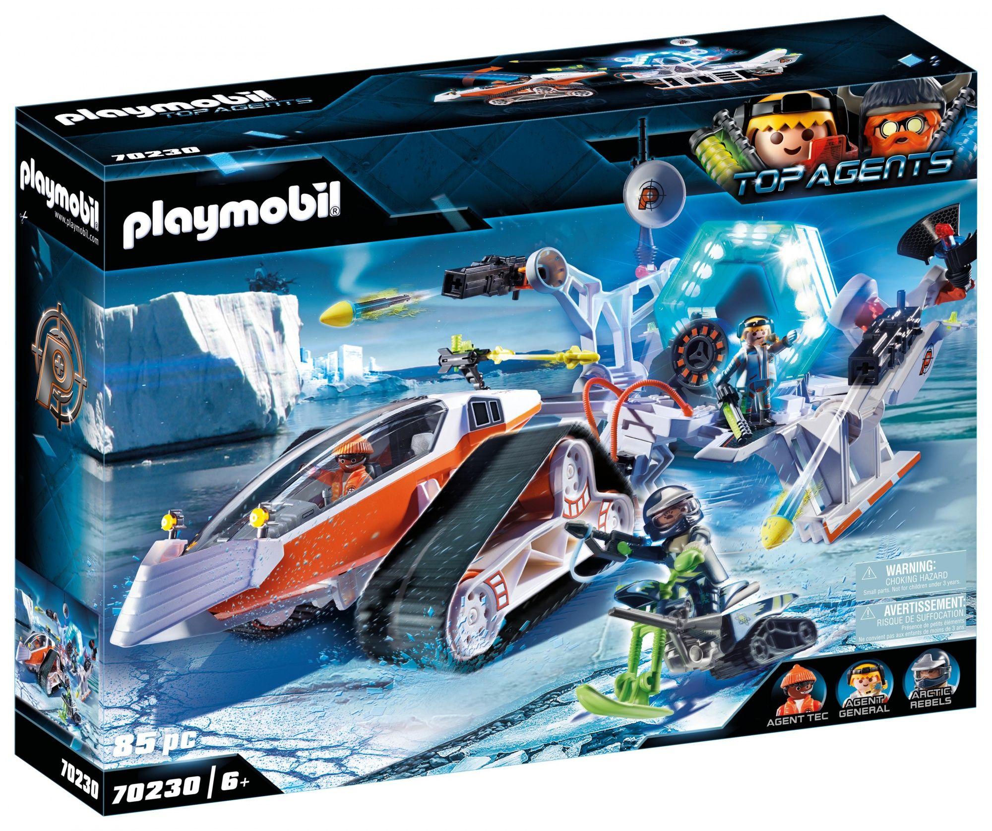 Veículo de Neve PLAYMOBIL 70230 Top Agents Spy Team (A partir dos 6 anos - Multicor)