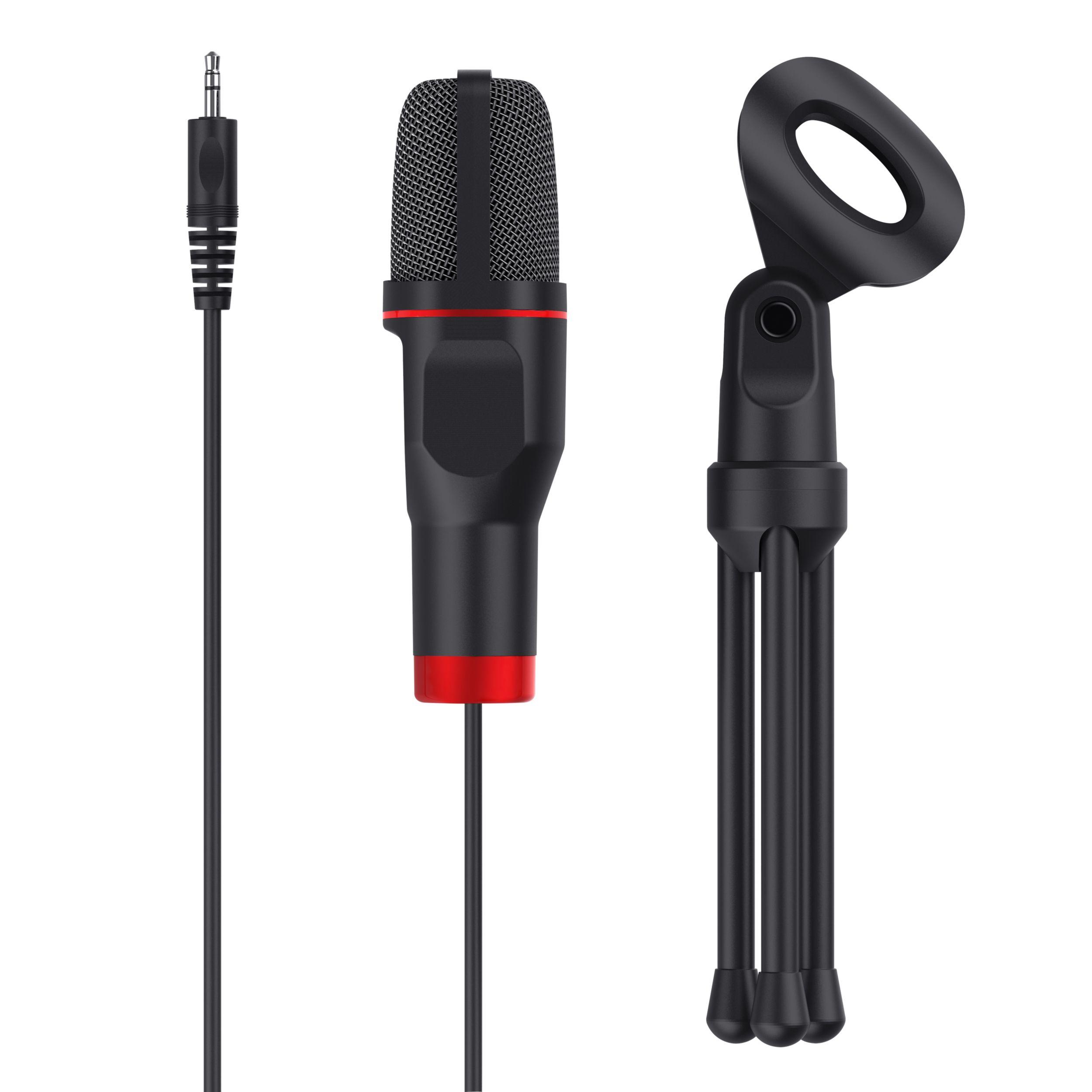 Microfone TRUST GXT 212 Mico (Microfone para PC - Com fios - USB/3.5 mm - Preto e Vermelho) — miniatura 4