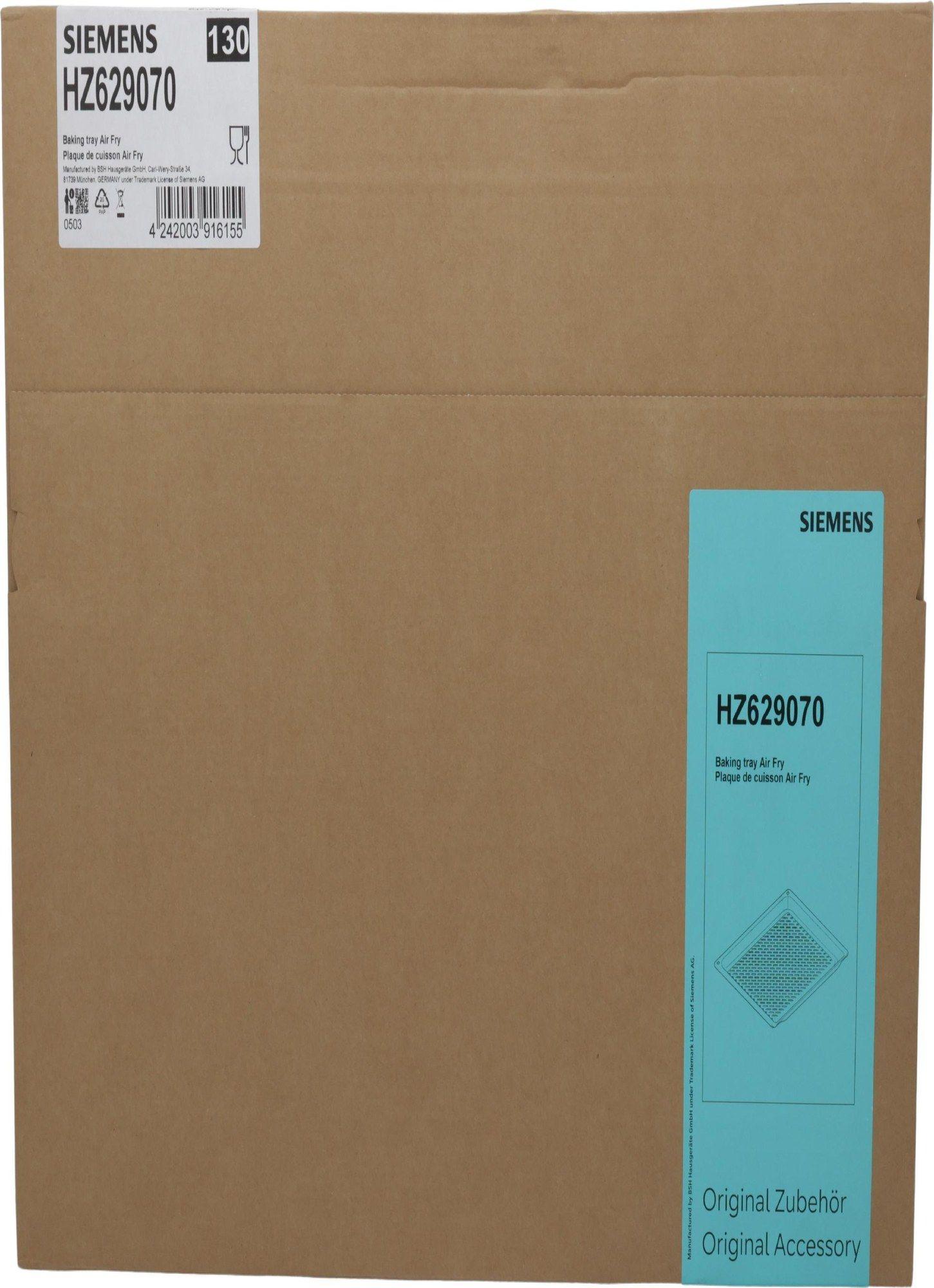 Tabuleiro de Forno para Fritura com Ar e Grelhador SIEMENS HZ629070 (Encastre - Altura 3,4 cm - 46 cm - Antracite)