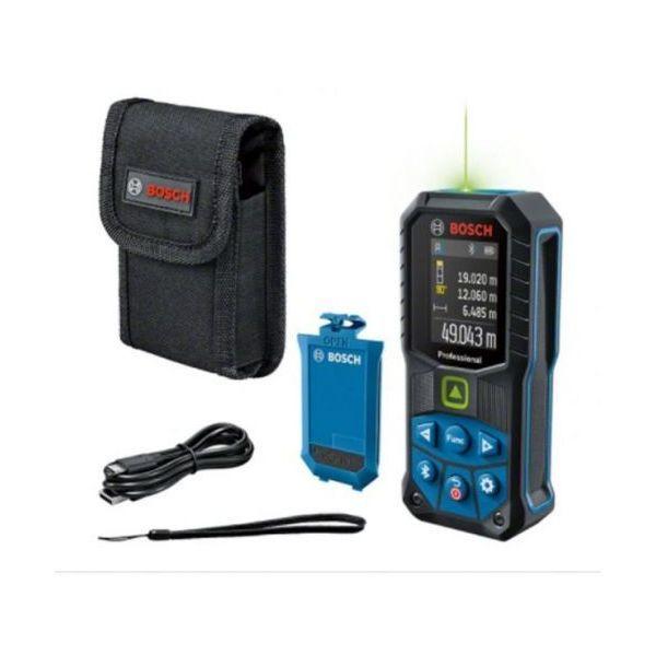 Medidor de Distância a Laser BOSCH GLM 50-27 CG Professional (Borracha - Preto e Azul)