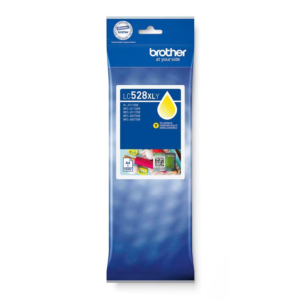 Tinteiro BROTHER LC528XLY (10000 páginas - Amarelo)