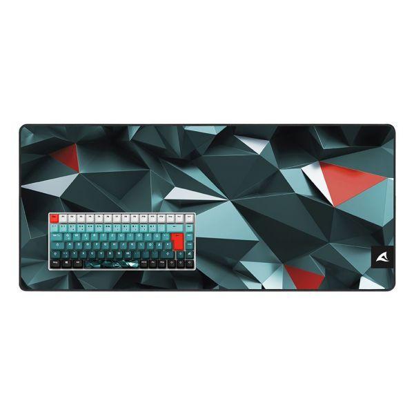 Teclado SHARKOON SKILLER SGK50 S3 Design Bundle D1 (DE - Gateron hot-swap - 75% - Cinzento-Verde/Vermelho) — miniatura 2