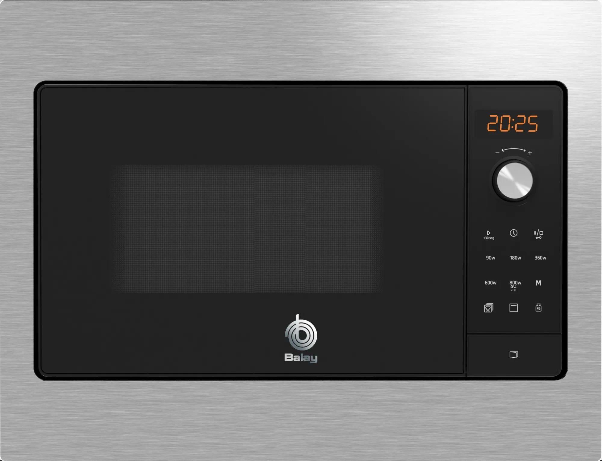 Micro-ondas Encastre BALAY 3CG5142X3 (800 W - 1000 W - 20 L - Preto/Inox)