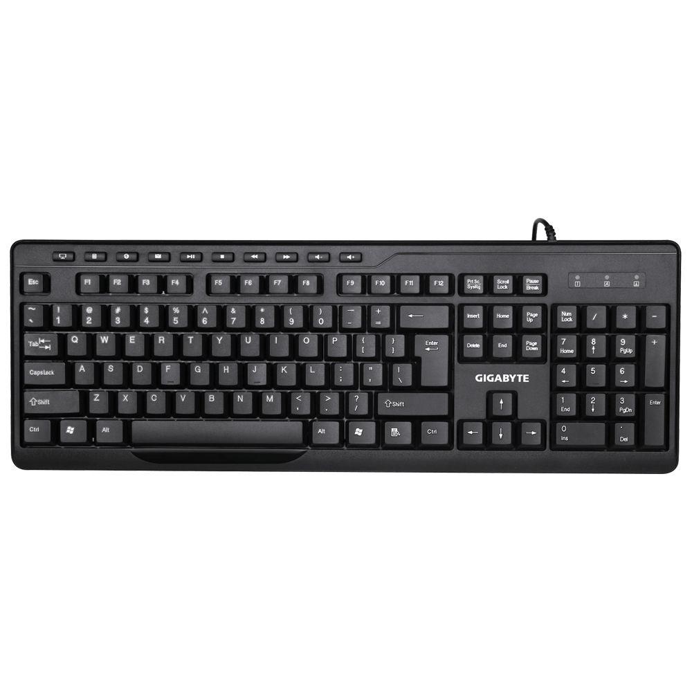 Conjunto de Teclado e Rato GIGABYTE KM6300 (Espanhol - Interruptor de membrana - Tamanho completo - Preto), miniatura 2