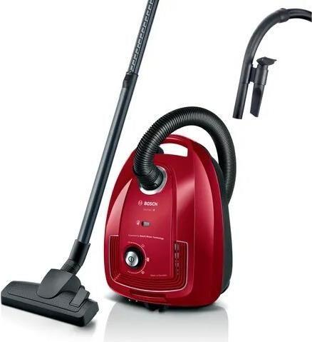 Aspirador com Saco BOSCH Serie 4 BGB38RD2 (Altura 41 cm - 4 l - Saco de pó - Preto e Vermelho)