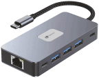 Hub USB-C LEOTEC LEDS02 (Cinzento)