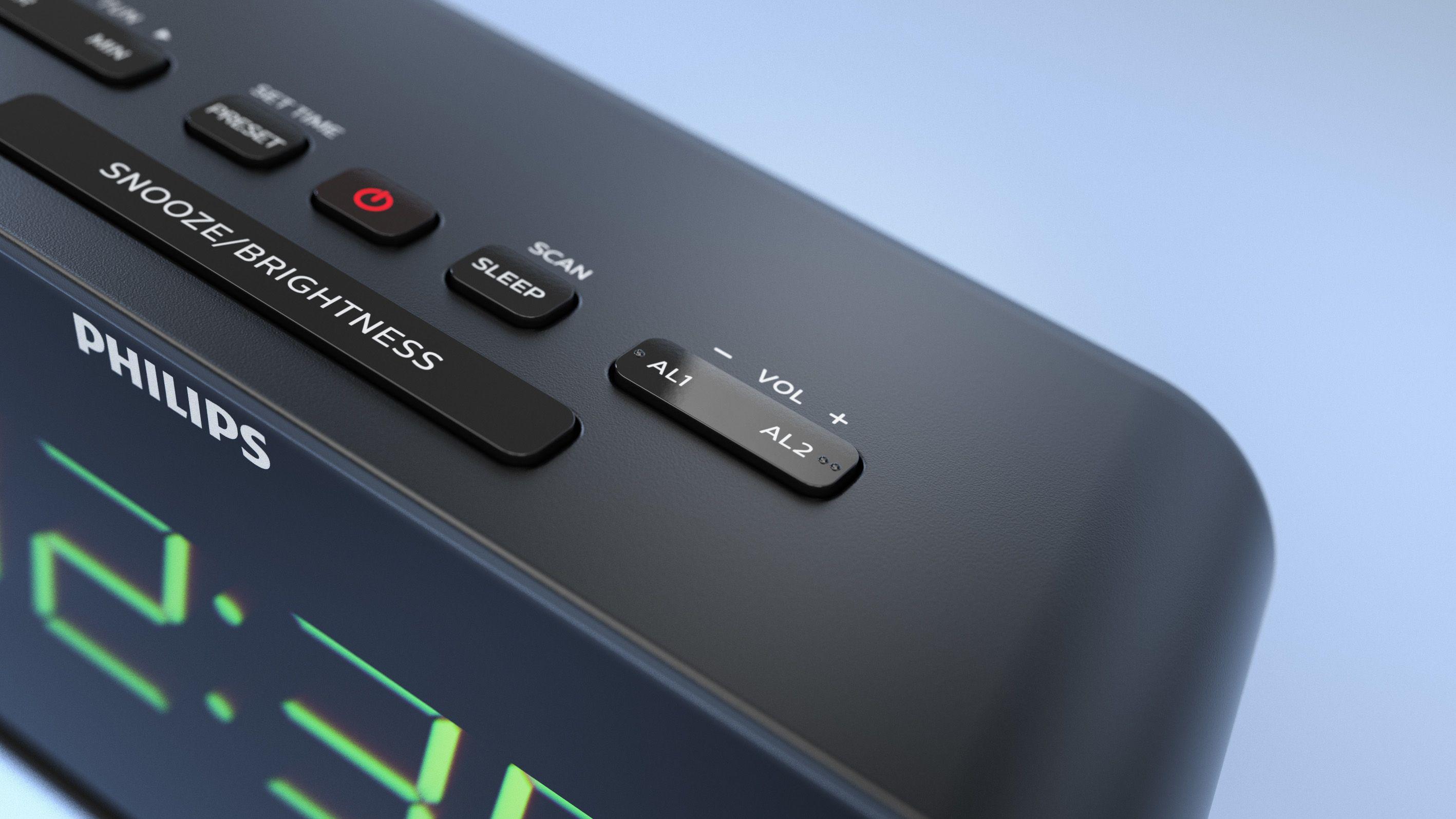 Rádio Despertador PHILIPS TAR3306/12 (3 W - Preto) — miniatura 5