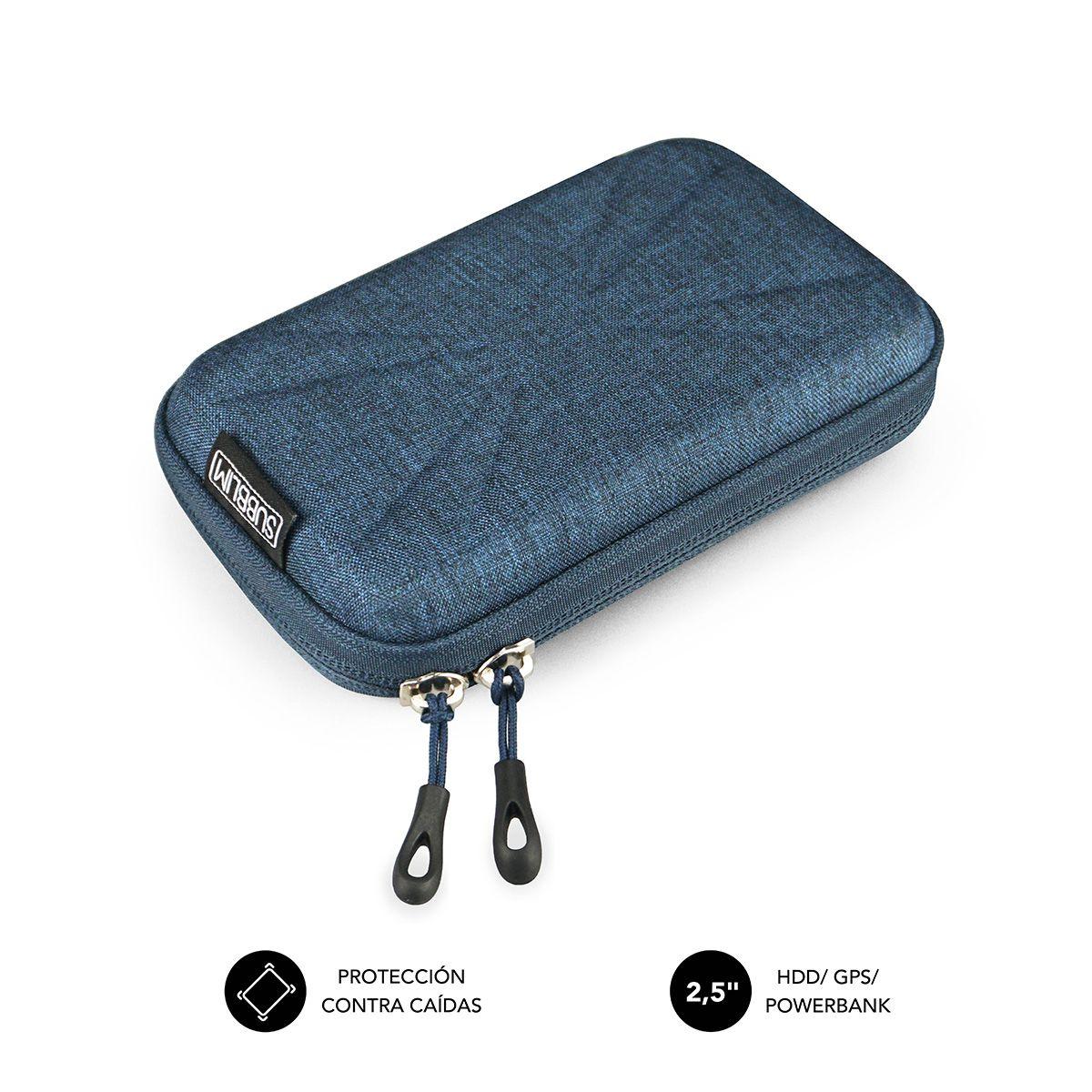 Bolsa para Disco Rígido SUBBLIM HDD Business Case HBC003 (Azul-Escuro)