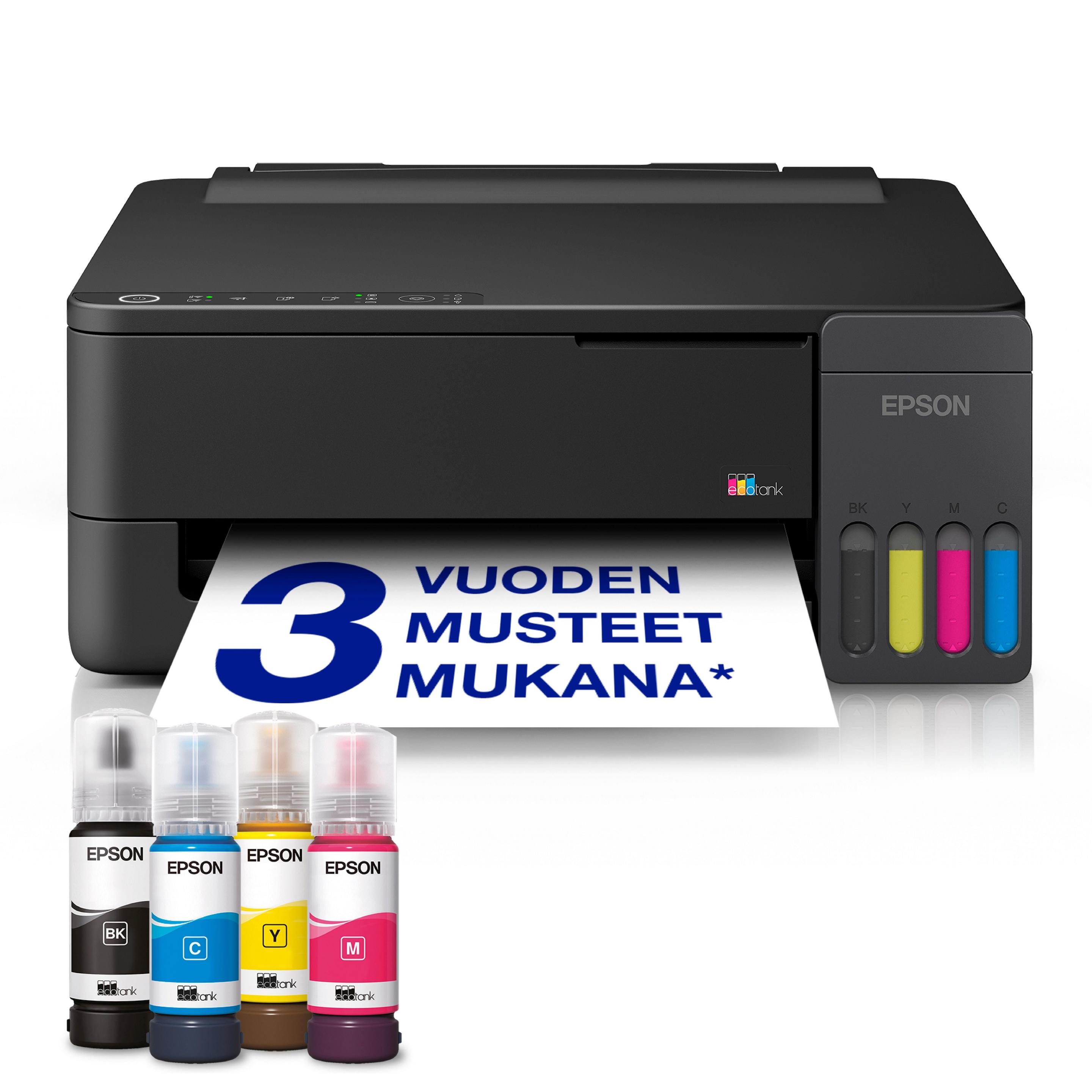 Impressora Jato de Tinta EPSON EcoTank ET-1910 (A4 - Impressão a cores - Preto)
