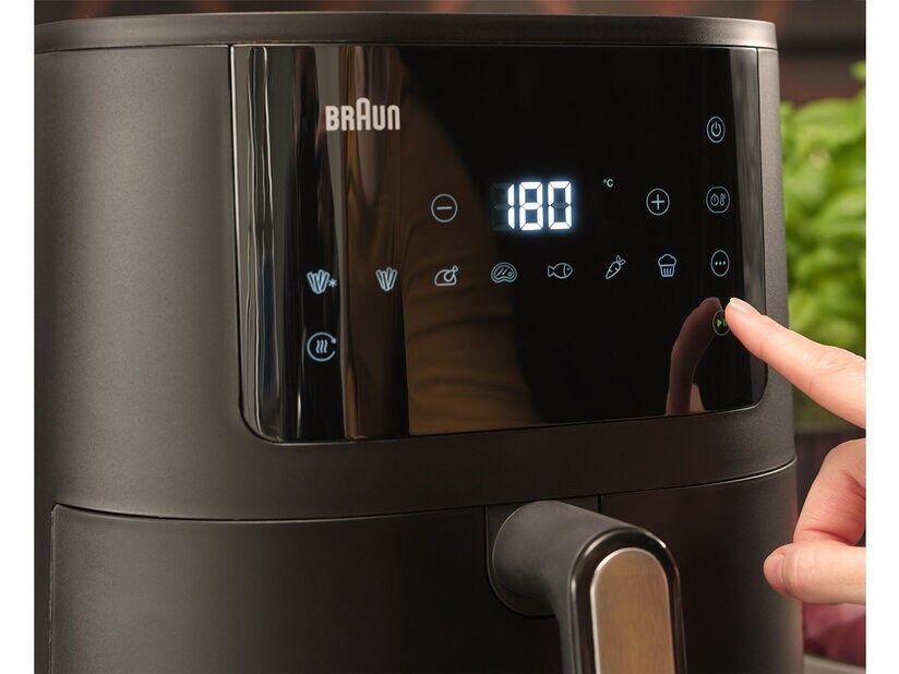 Fritadeira a Ar Quente BRAUN MultiFry 3 HF3030 (1500 W - 200 °C - 80 °C - Preto), miniatura 3