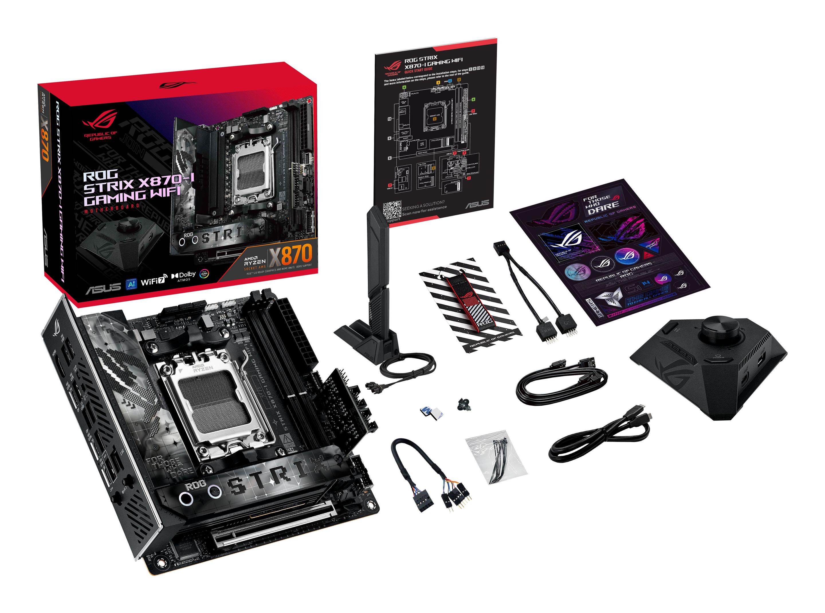 Motherboard ASUS ROG Strix X870-I Gaming WiFi (AM5 - Mini-ITX - Duplo canal - Preto), miniatura 11