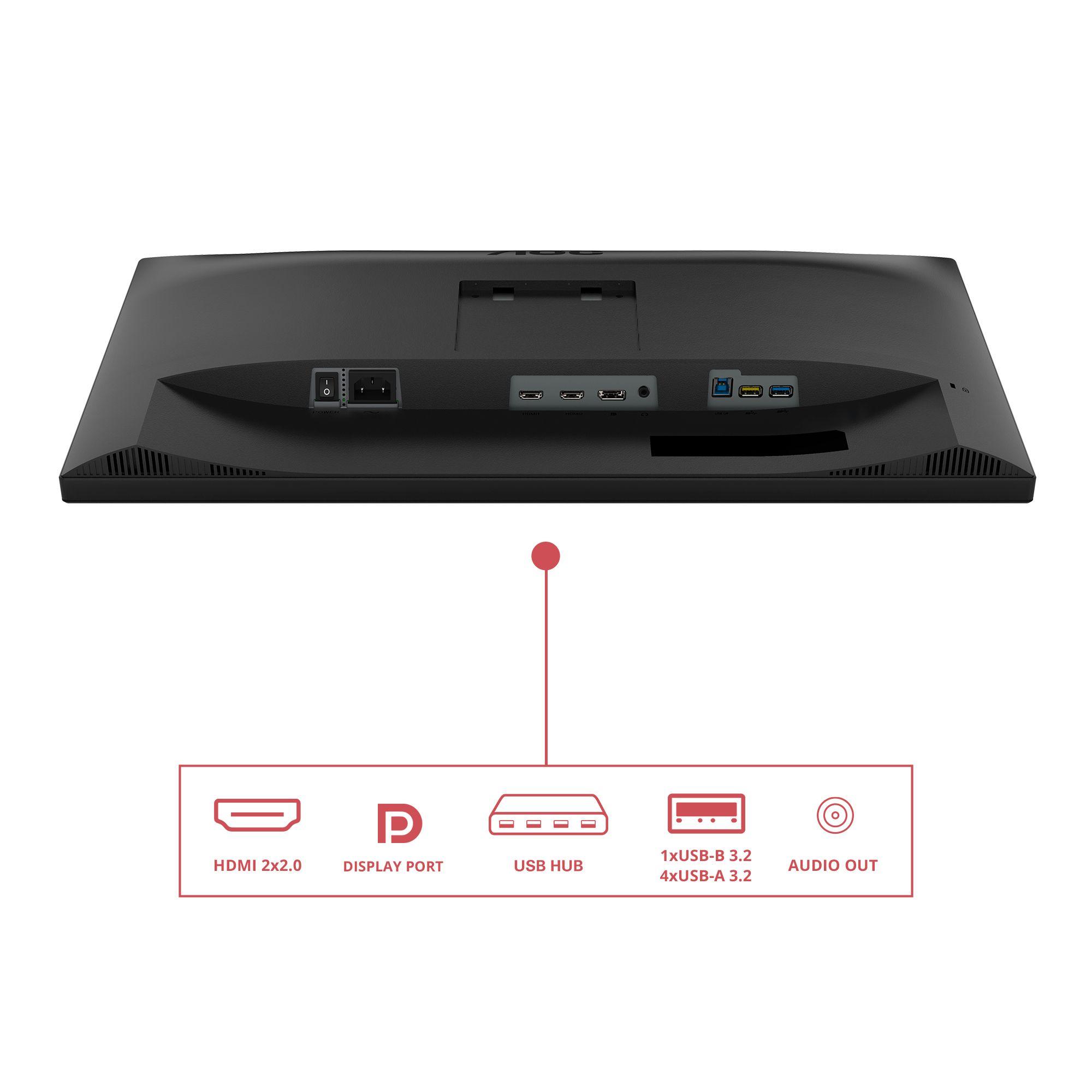 Monitor AOC U27E3UF (27" - IPS - 60 Hz - Preto) — miniatura 4