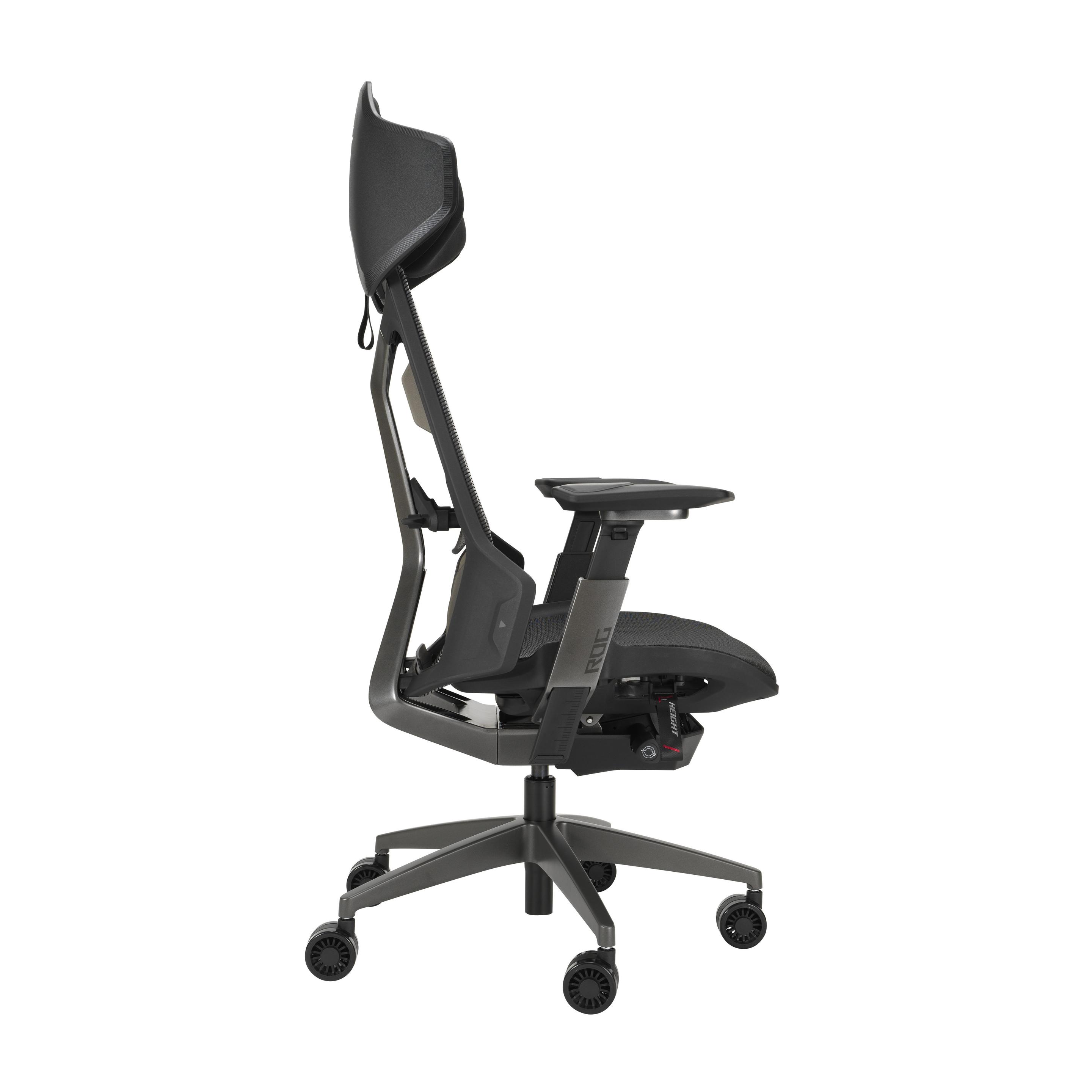 Cadeira Gaming ASUS ROG Destrier Ergo (150 kg - 10 cm - Assento em malha - Preto), miniatura 4