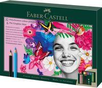 Conjunto de Lápis de Cor e Grafite FABER-CASTELL FC-210053 (Adulto - Multicor)