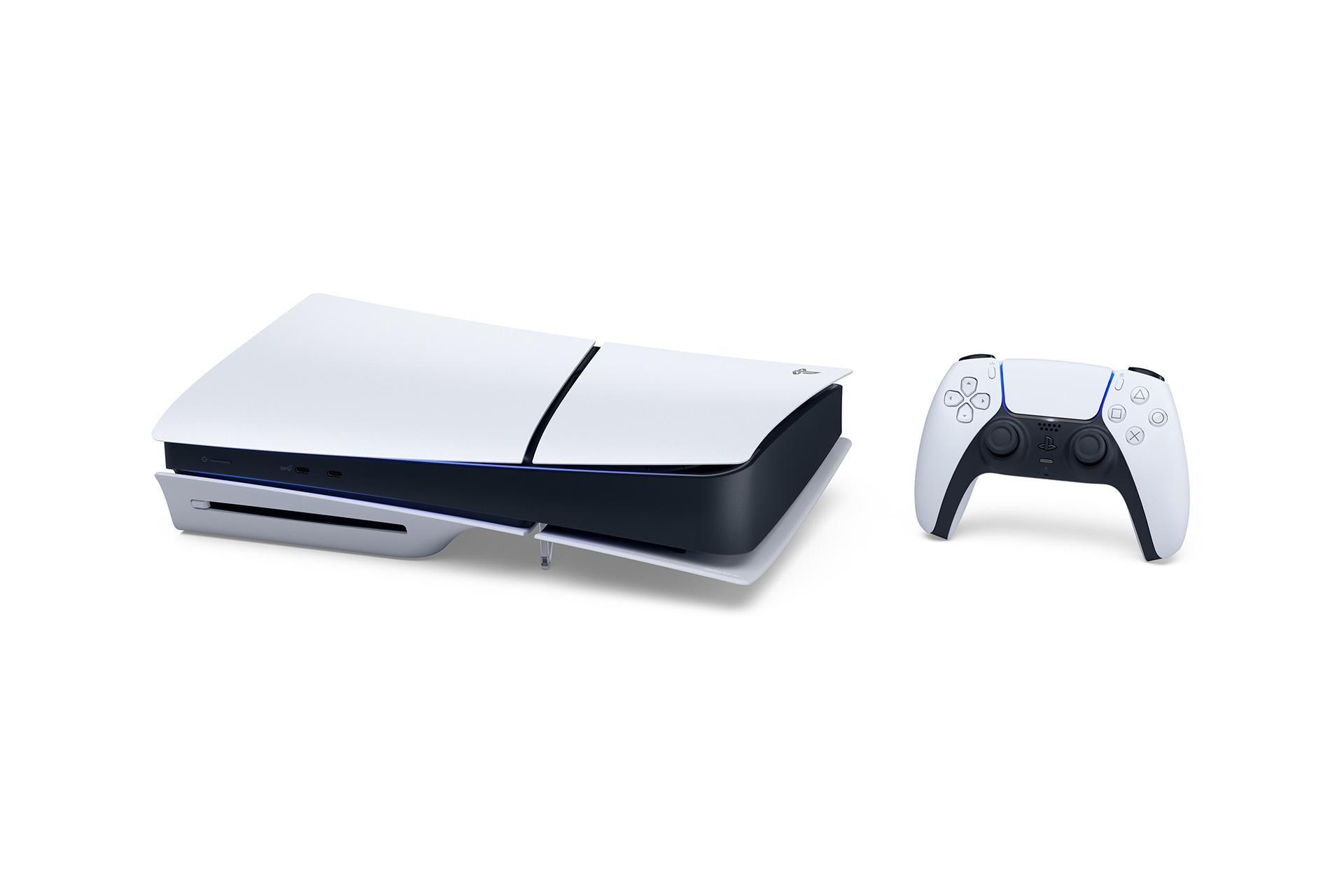 Consola SONY PlayStation 5 Slim 1TB Chassis E com Leitor (AMD - AMD RDNA 2 - AMD Ryzen Zen 2 - Branco e Preto) — miniatura 2