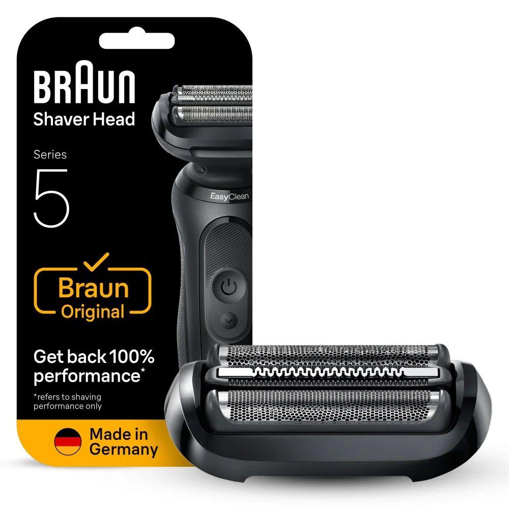 Cabeça para Máquina de Barbear BRAUN Series 5 54B (Preto e Aço Inoxidável)