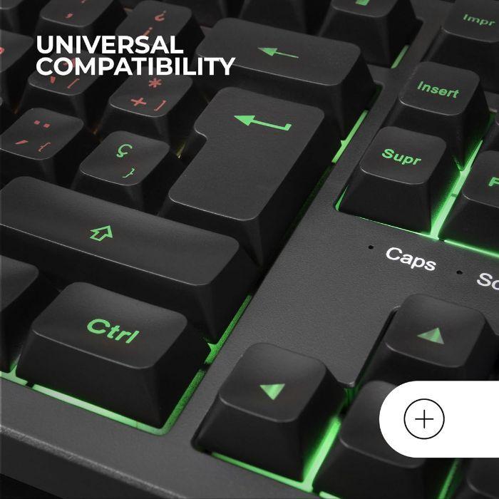 Teclado Gaming MARS GAMING MK023 (Português - Interruptor de membrana - USB - Preto) — miniatura 4