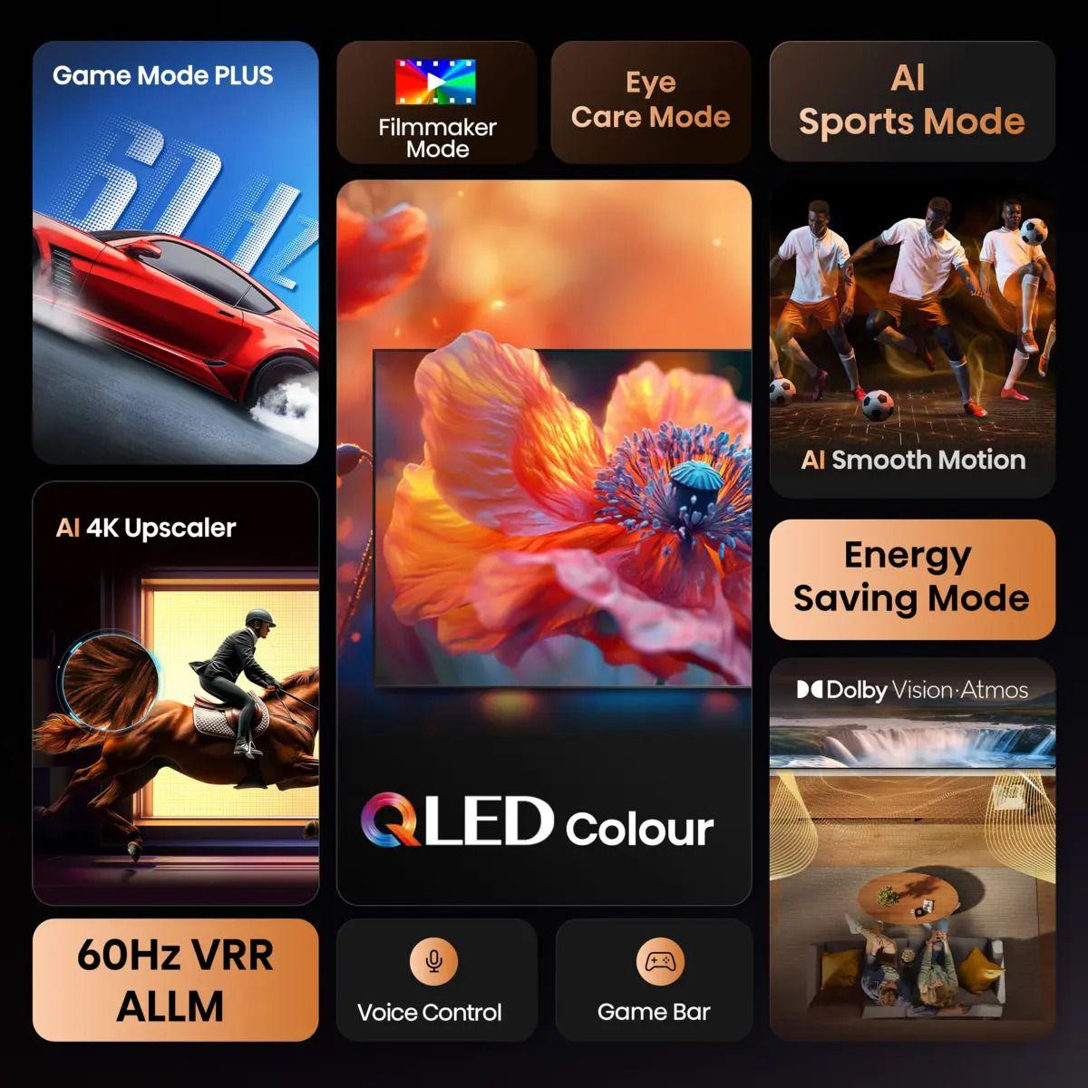 Televisor HISENSE 85E77Q (85" - QLED - 60 Hz - Preto) — miniatura 3